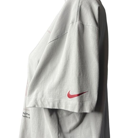 Nike Dri-Fit  AZ Cardinals Short Sleeve Tee Grey & Red Size Medium - Picture 3 of 6